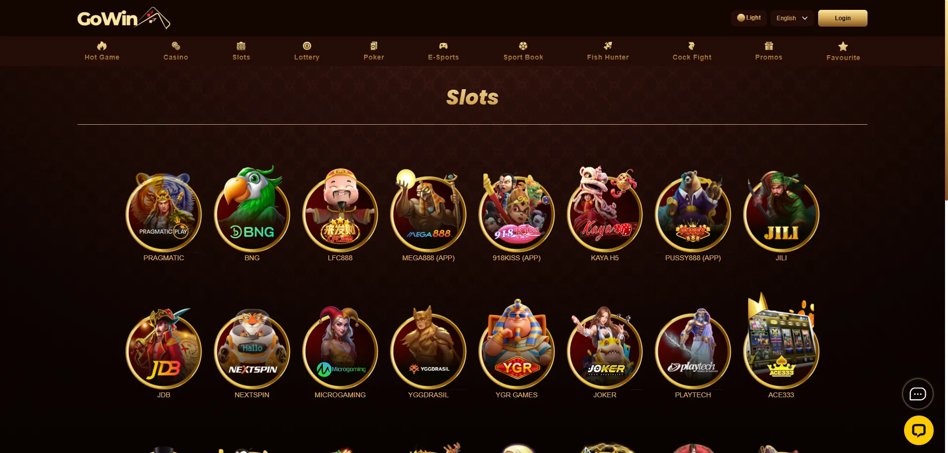 Browse 1200+ slot and casino games at Gowin BD